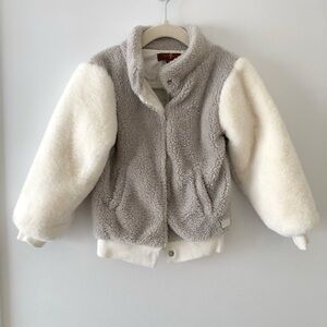 7 For All Mankind Beige Toddler Teddy Coat Jacket 3T